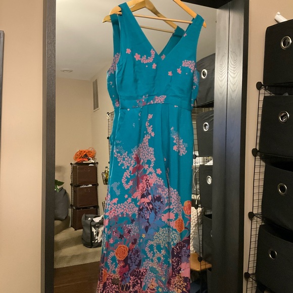 Maeve Dresses & Skirts - (Lori) Maeve Blue Pink Maxi Sundress